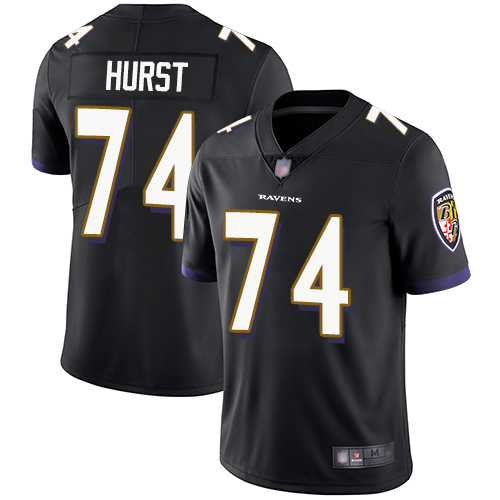 Baltimore Ravens Limited Black Men James Hurst Alternate Jersey NFL Football #74 Vapor Untouchable